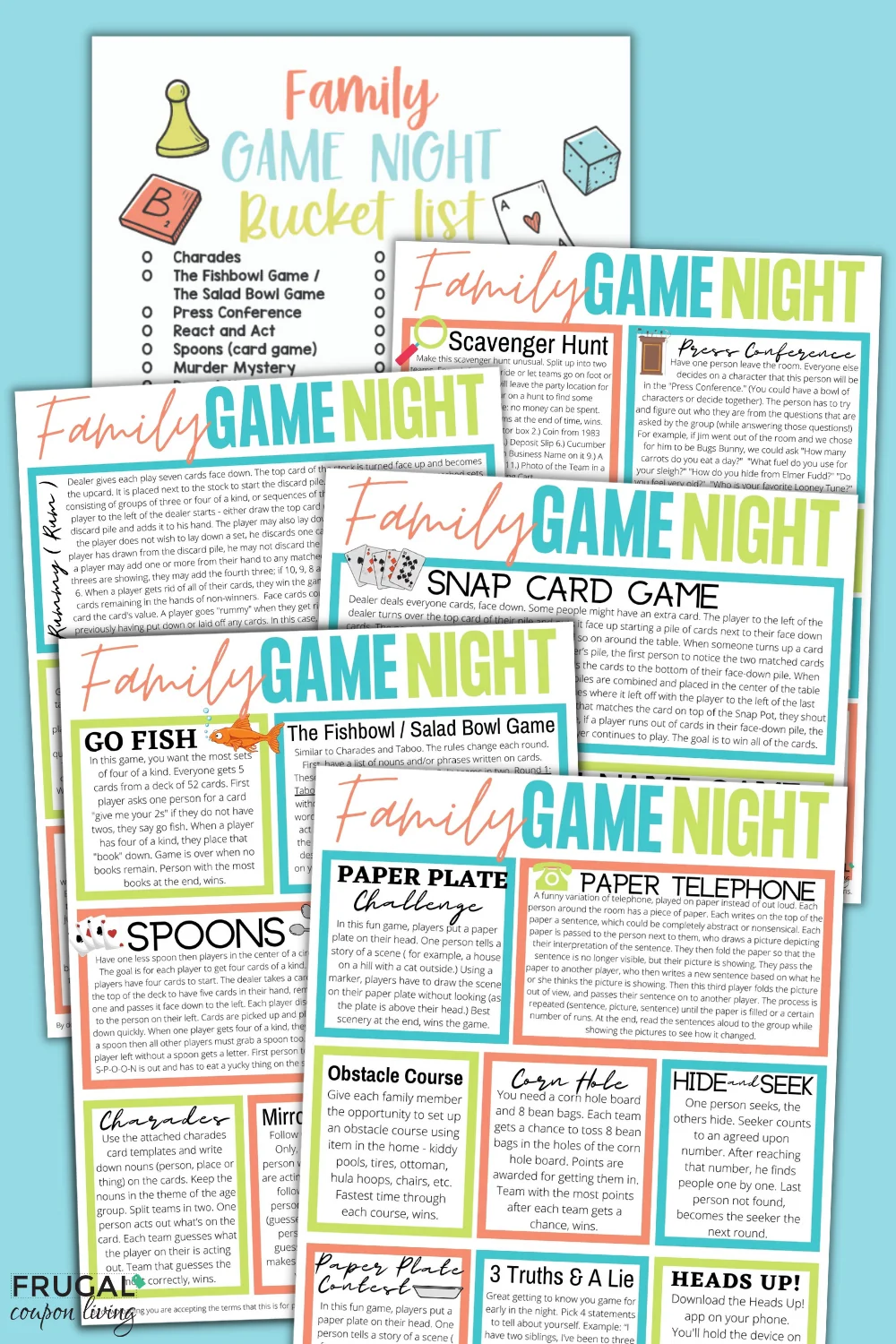 Family Game Night Bucket List