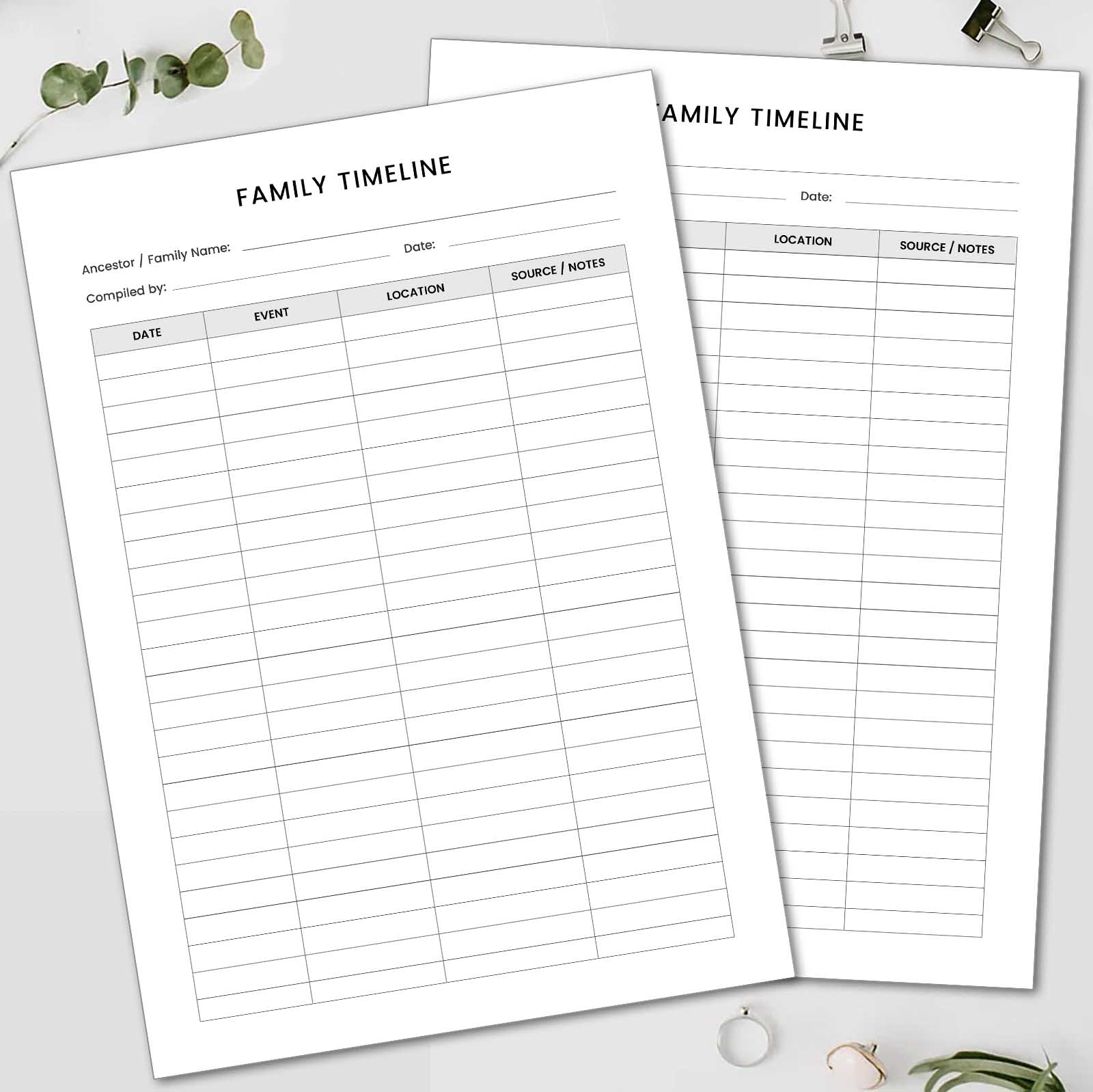 Family Timeline Printable Worksheet Genealogy Timeline Worksheet Family History Timeline Template