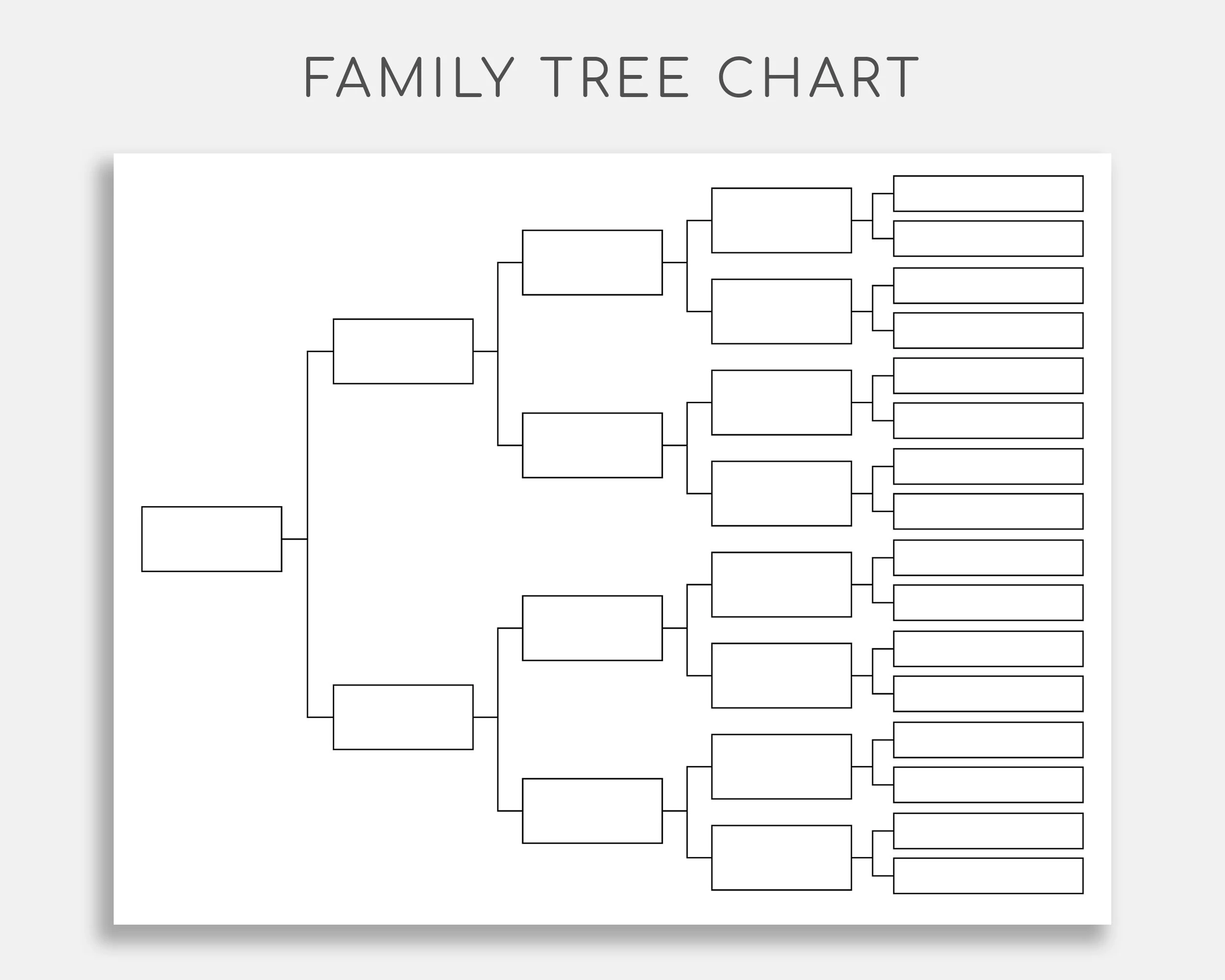 Family Tree Chart Pedigree Chart