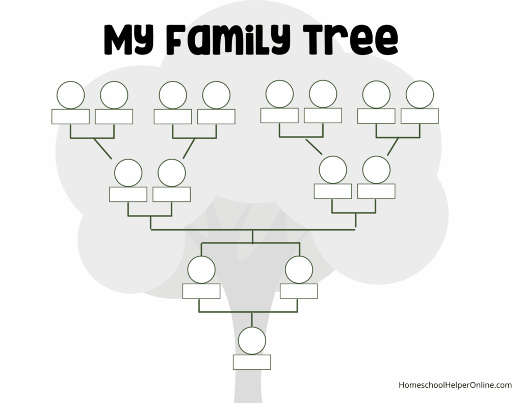 Family Tree For Kids Project Printables