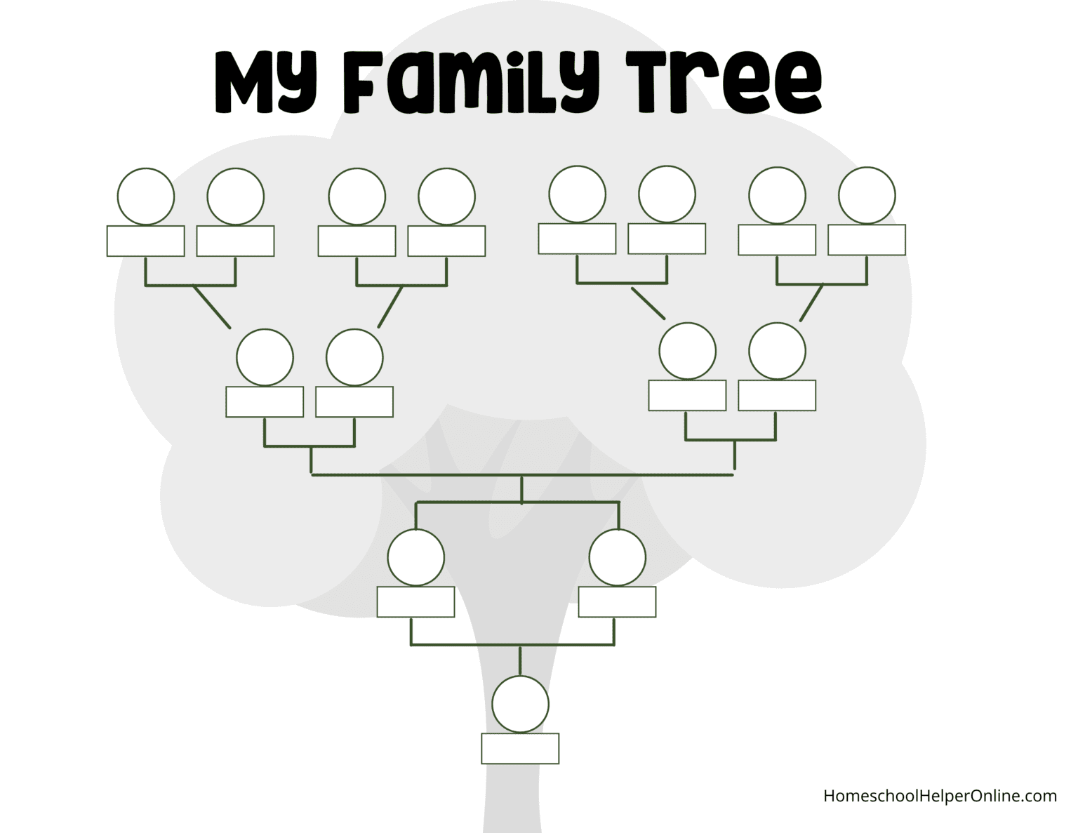 Family Tree For Kids Project Printables
