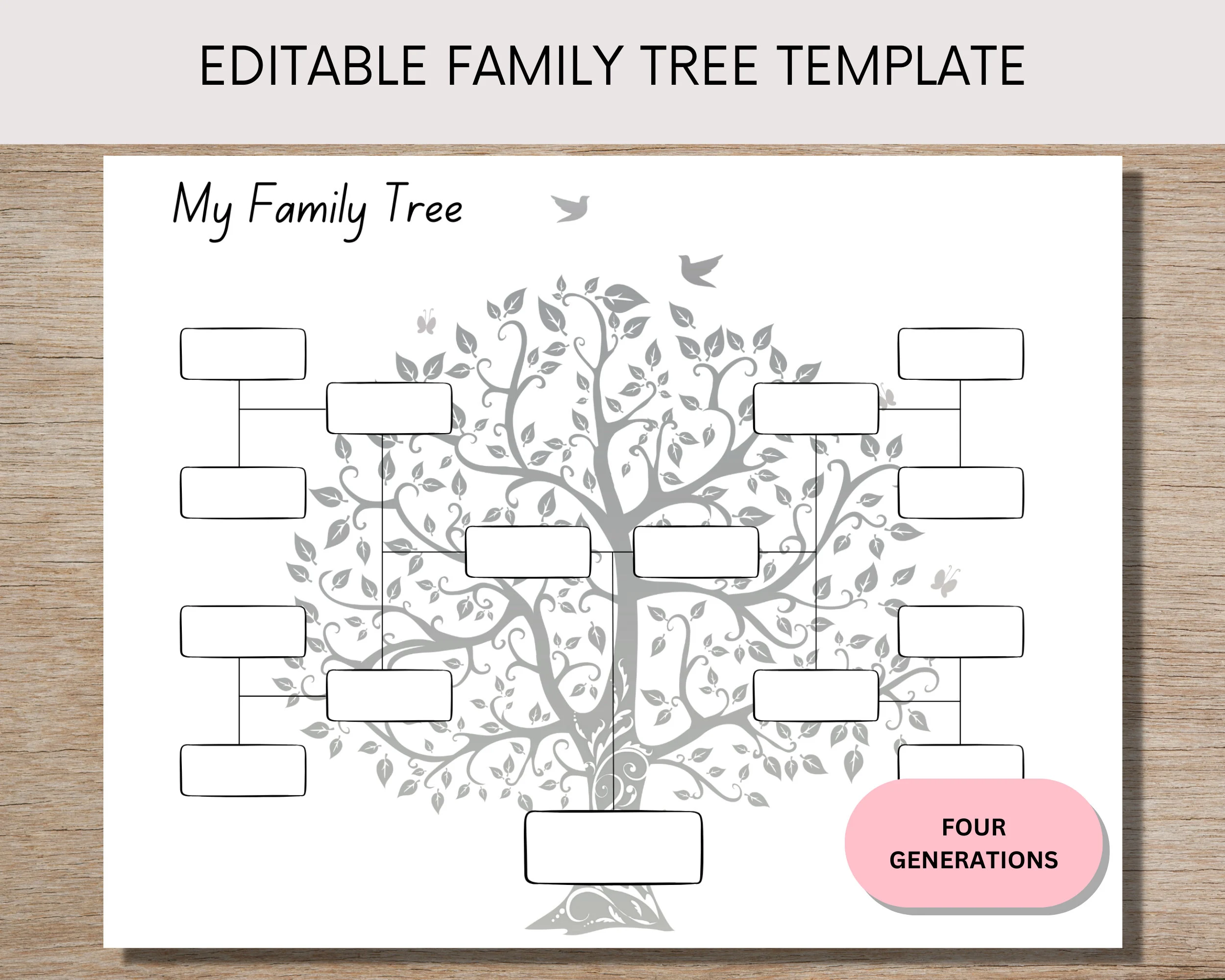 Family Tree Template 4 Generation Family Tree Template 4 Generation