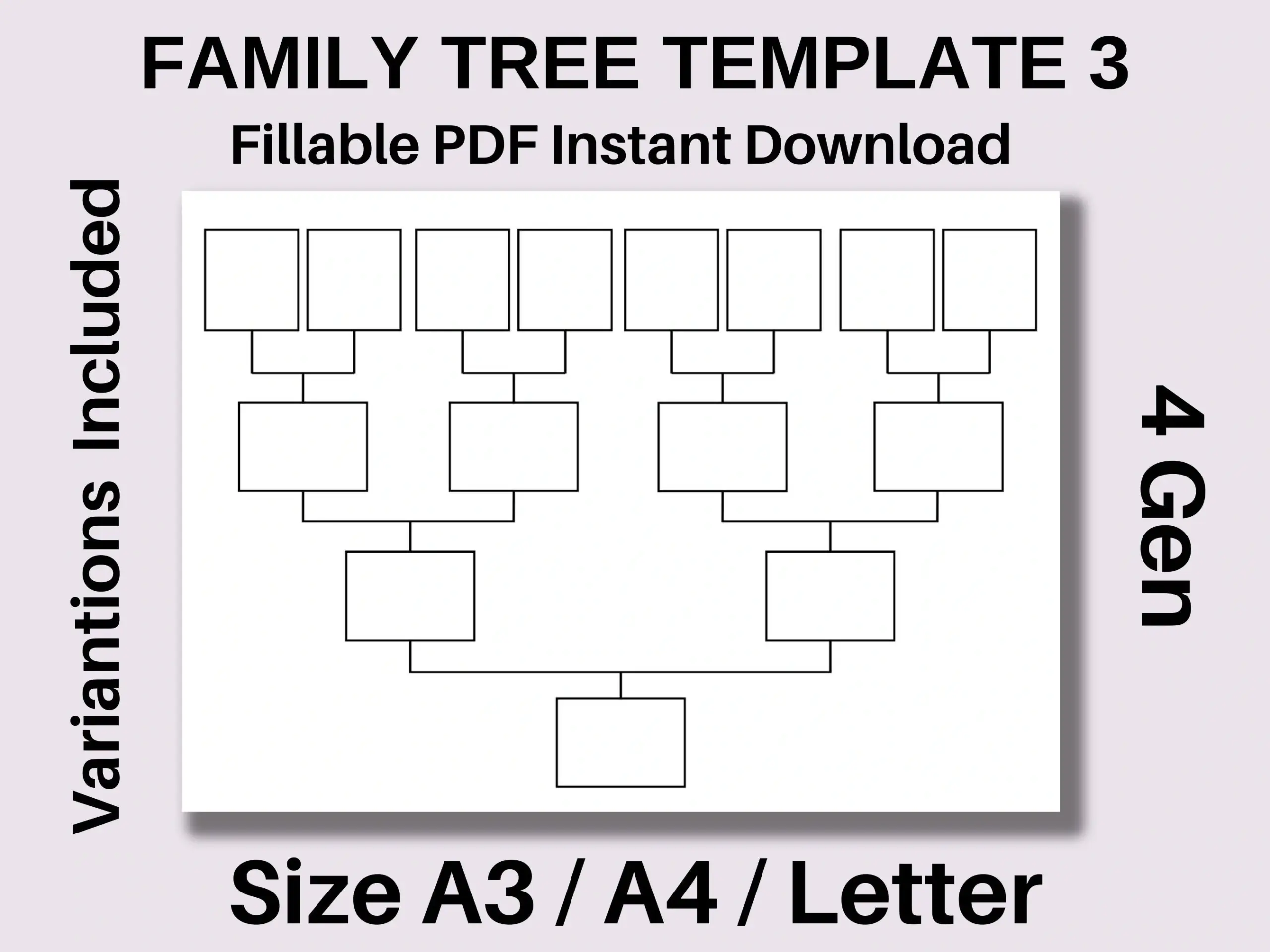 Family Tree Template Fillable Pdf