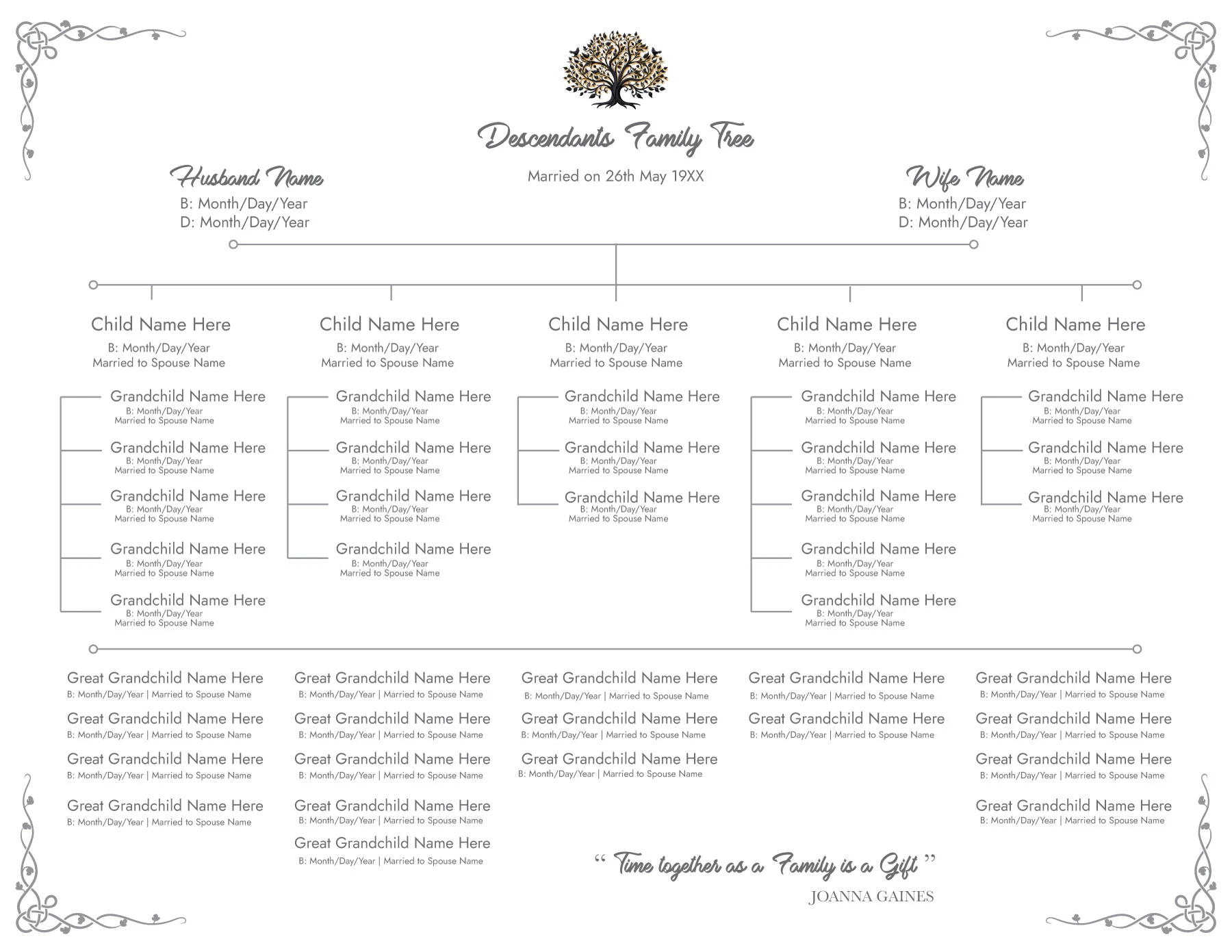 Family Tree Templates