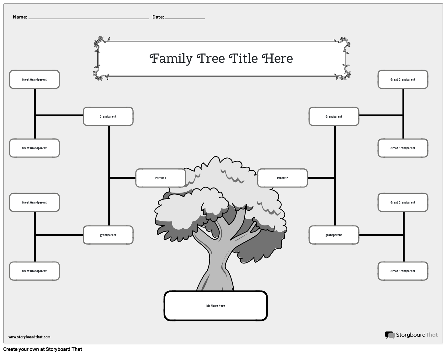 Family Tree Worksheet