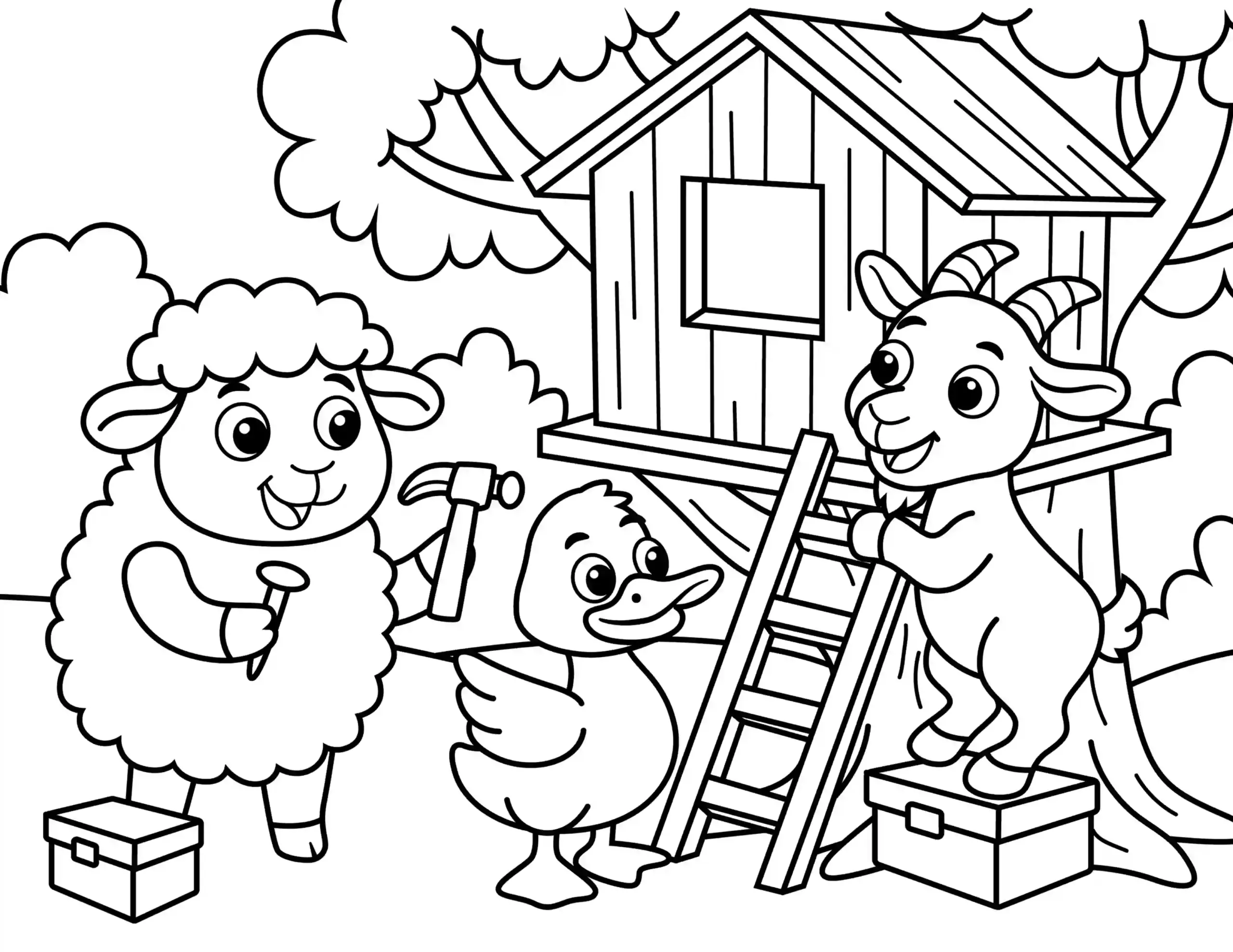Farm Animal Coloring Pages