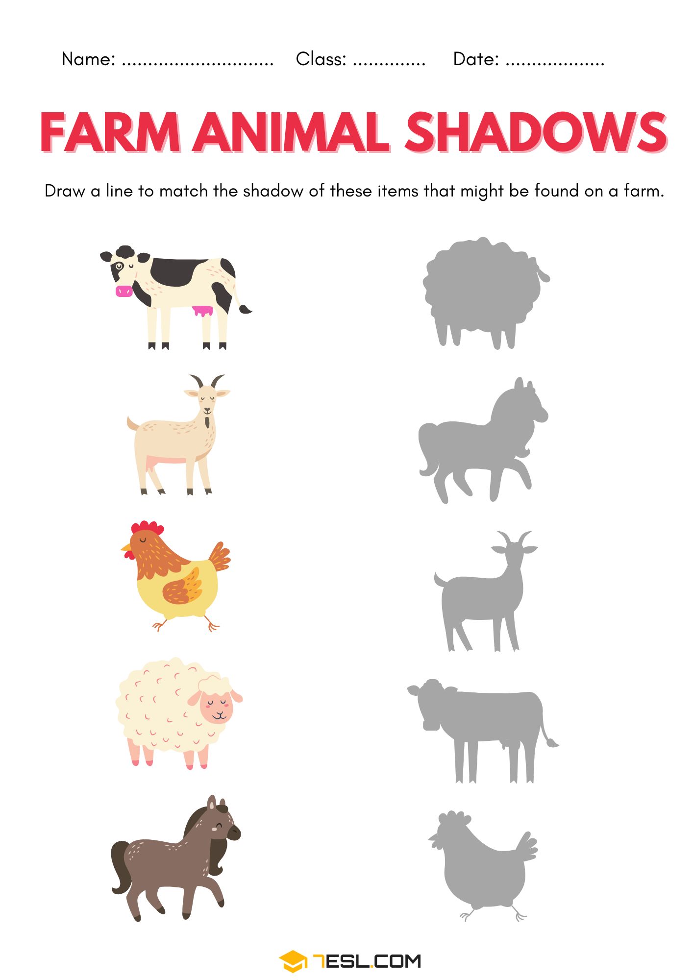 Farm Animals Worksheets Farm Animals Worksheets