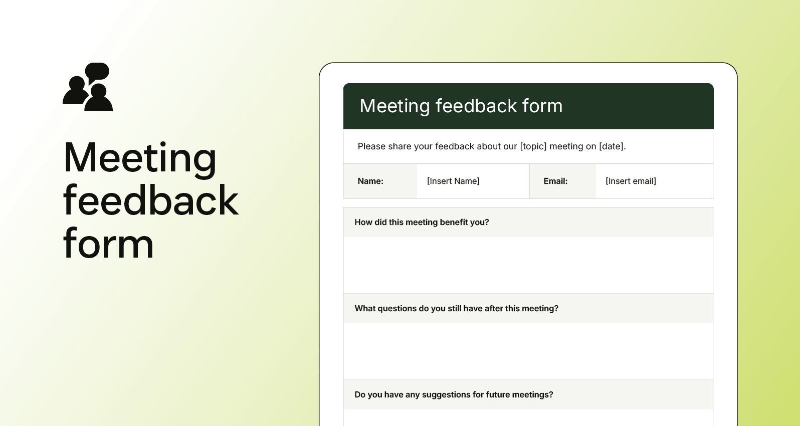 Feedback Forms