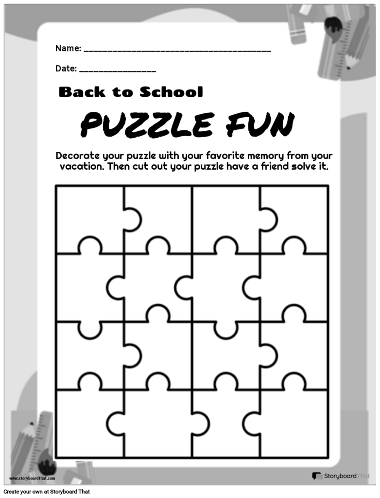 First Day Worksheets