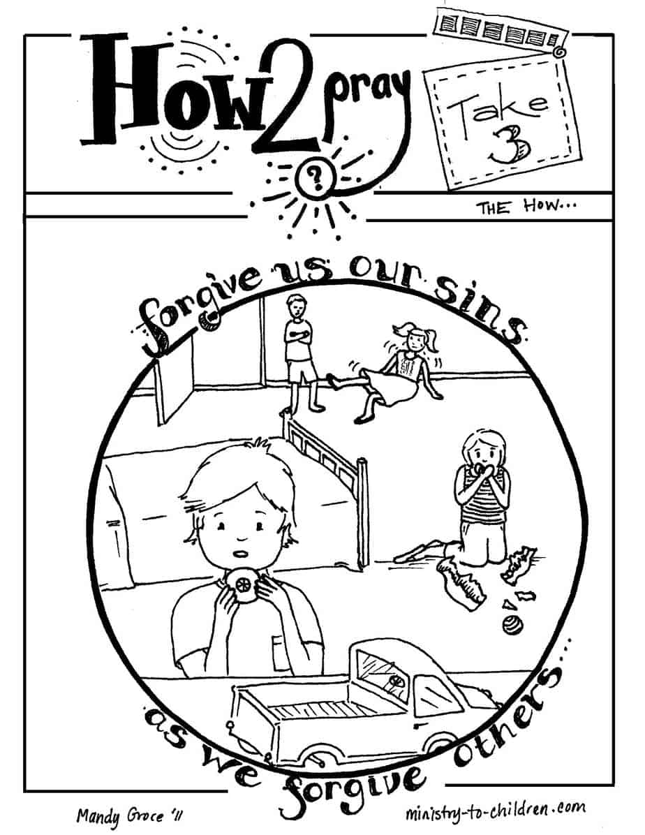 Forgive Our Sins Coloring Page