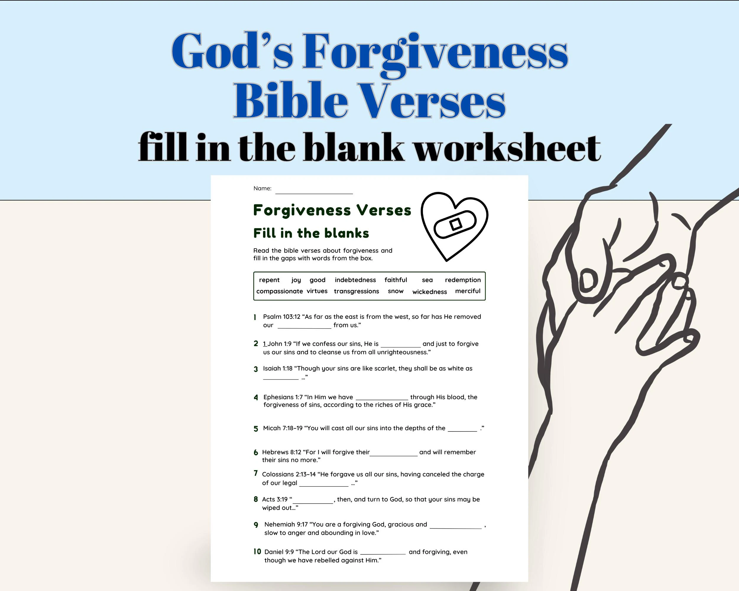Forgive Worksheet