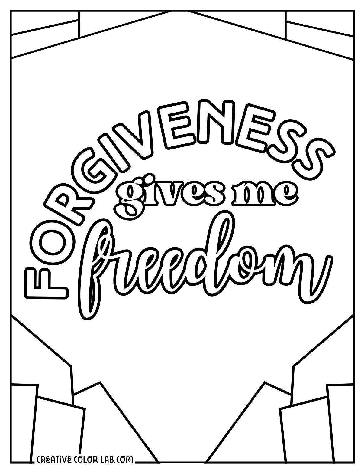 Forgiveness Coloring Pages