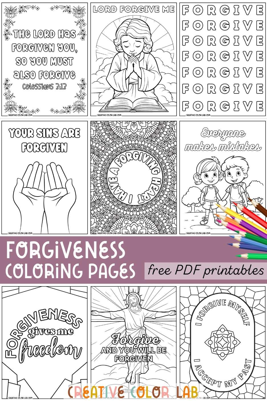 Forgiveness Coloring Pages