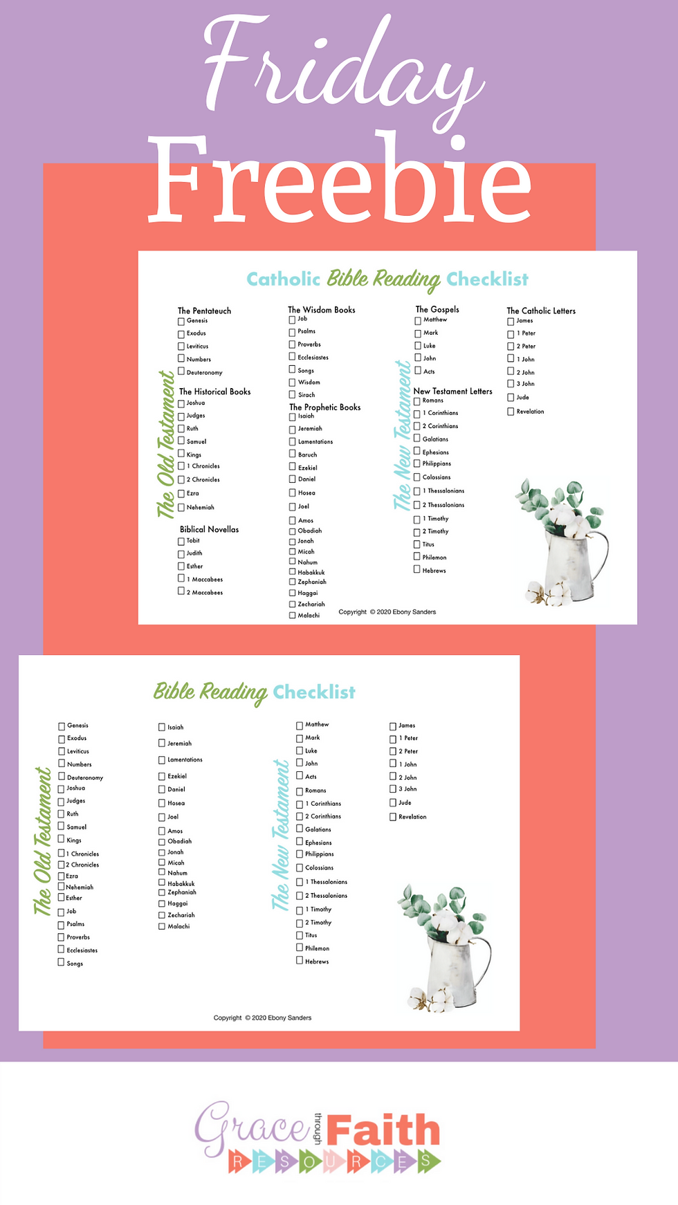 Free Bible Reading Checklist