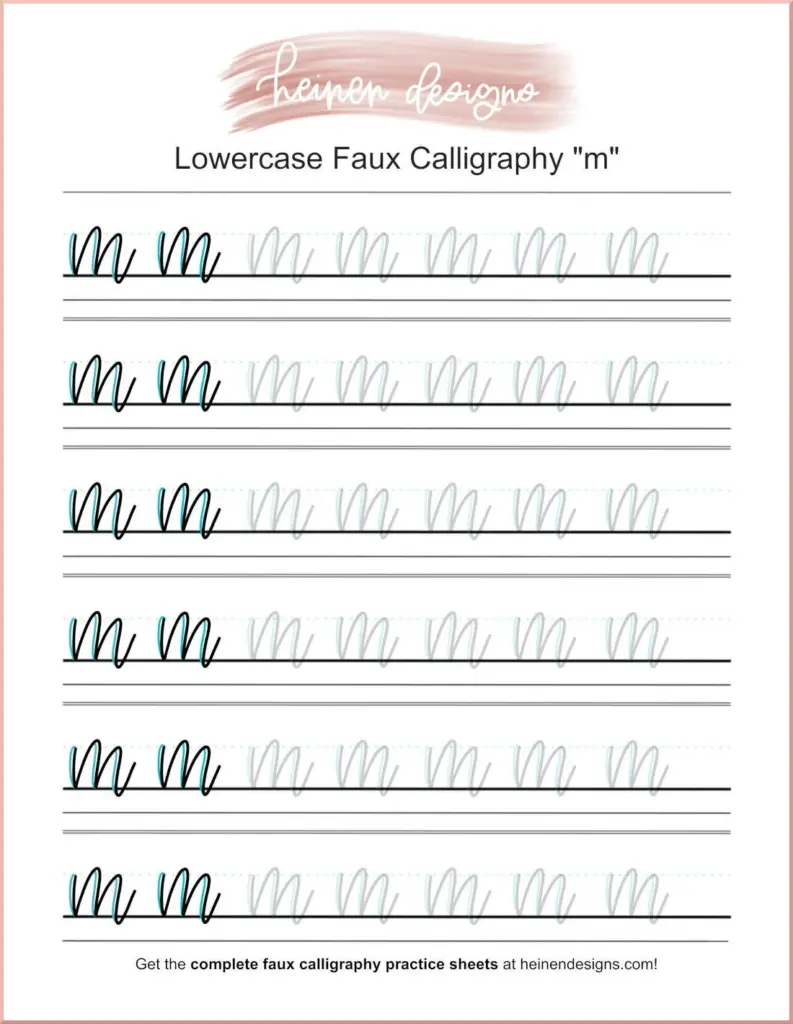 Free Calligraphy Practice Sheets
