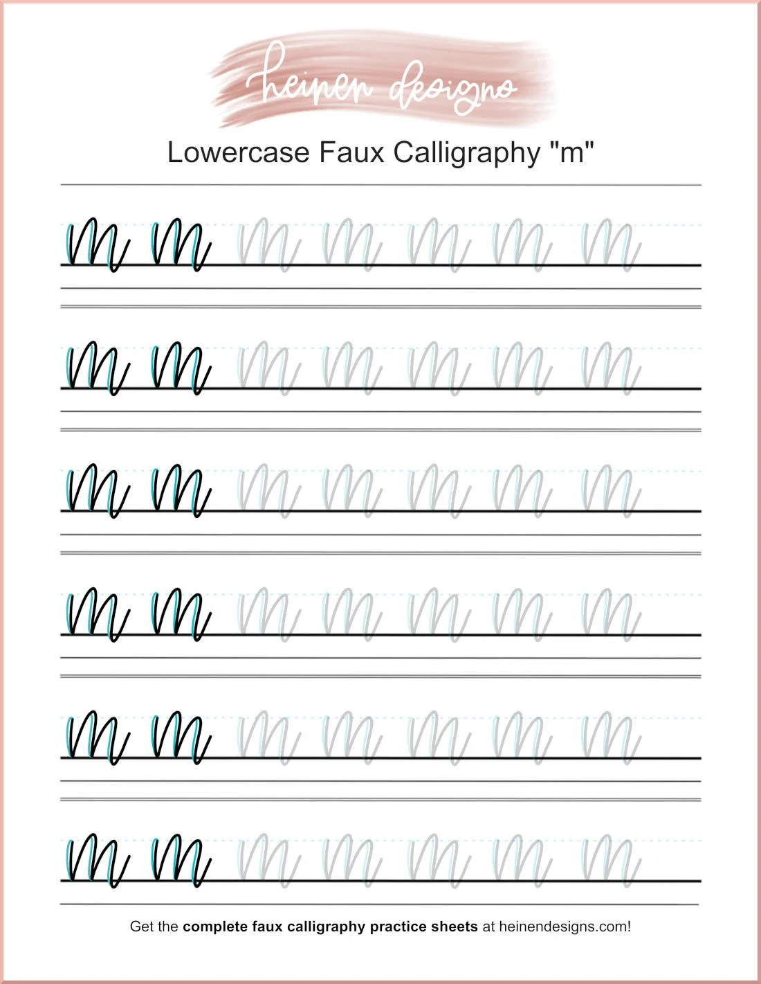 Free Calligraphy Practice Sheets