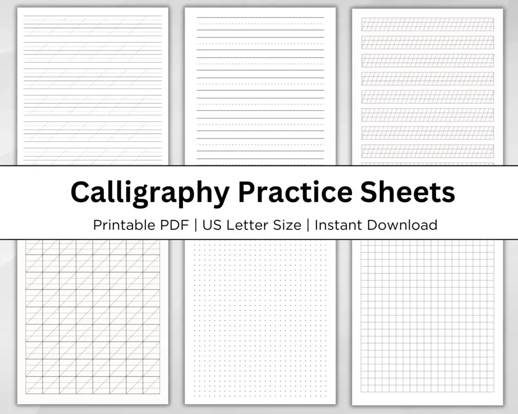 Free Calligraphy Practice Sheets