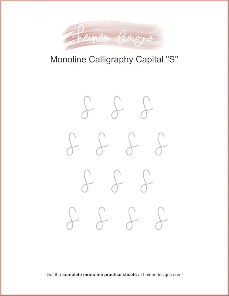 Free Calligraphy Practice Sheets
