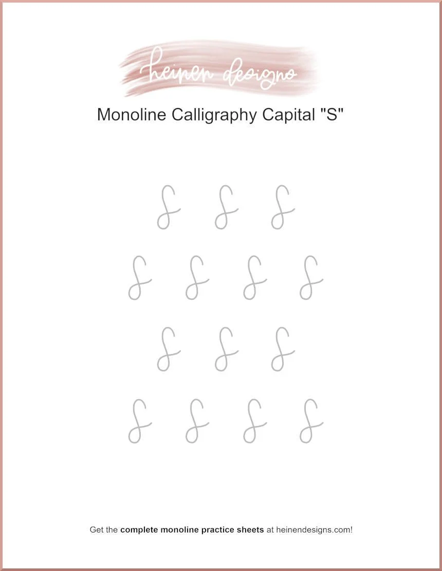 Free Calligraphy Practice Sheets