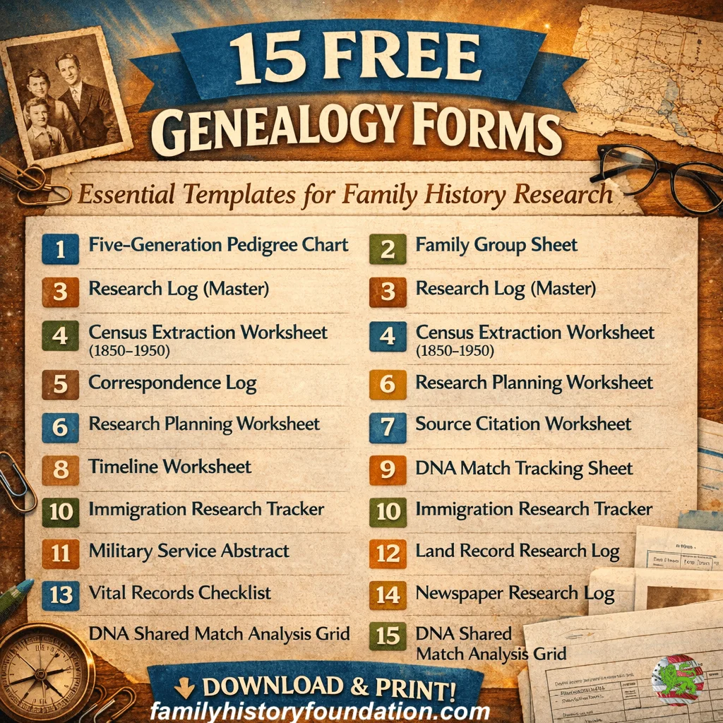 Free Genealogy Forms