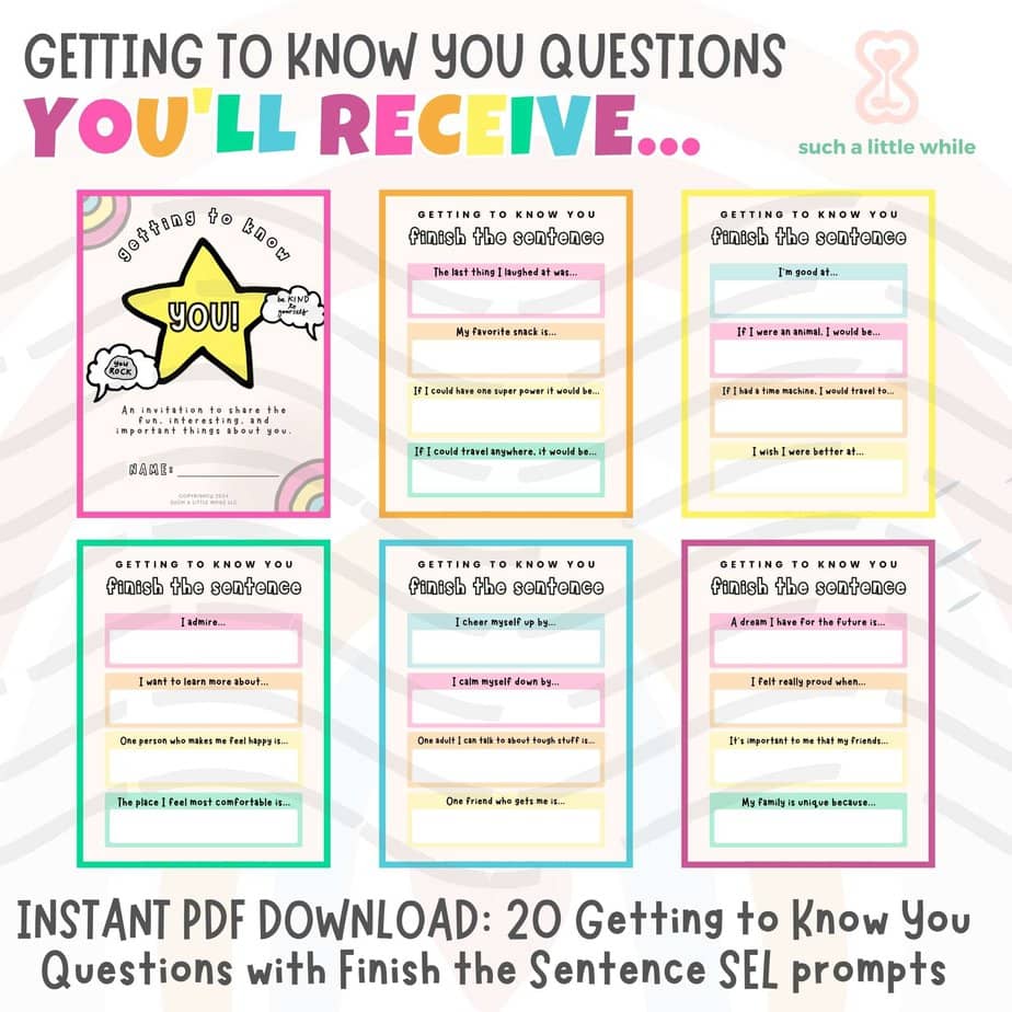 Free Getting To Know You Questions Pdf Students
