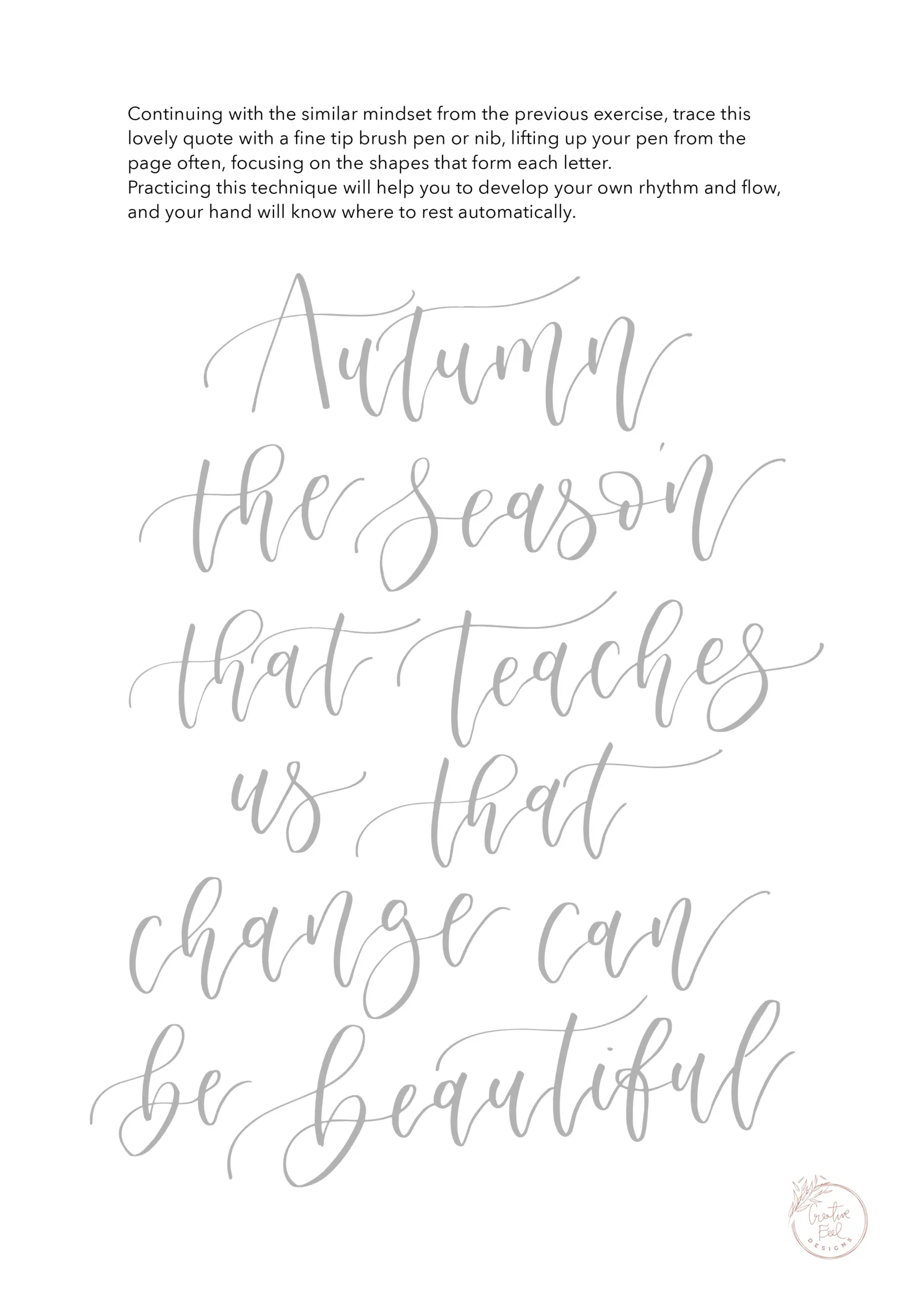 Free Lettering Practice Sheets Focusing On Letter Shapes