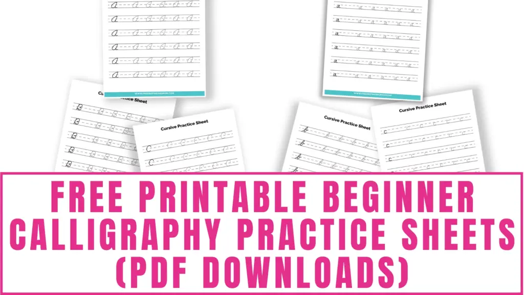 Free Printable Beginner Calligraphy Practice Sheets Pdf Downloads