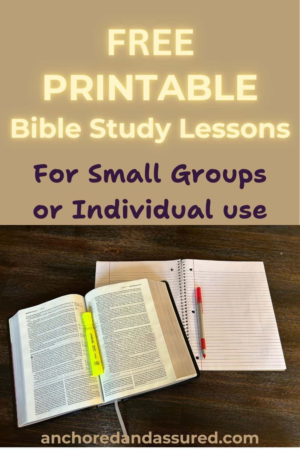 Free Printable Bible Study Lessons For Small Groups