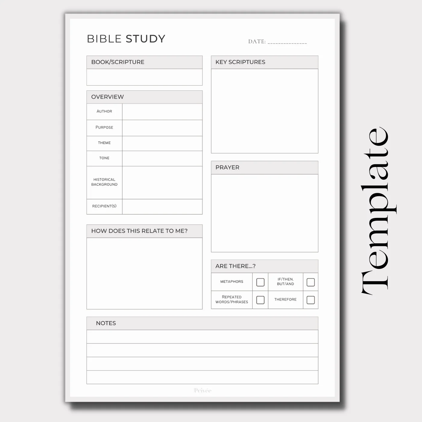 Free Printable Bible Study Worksheet