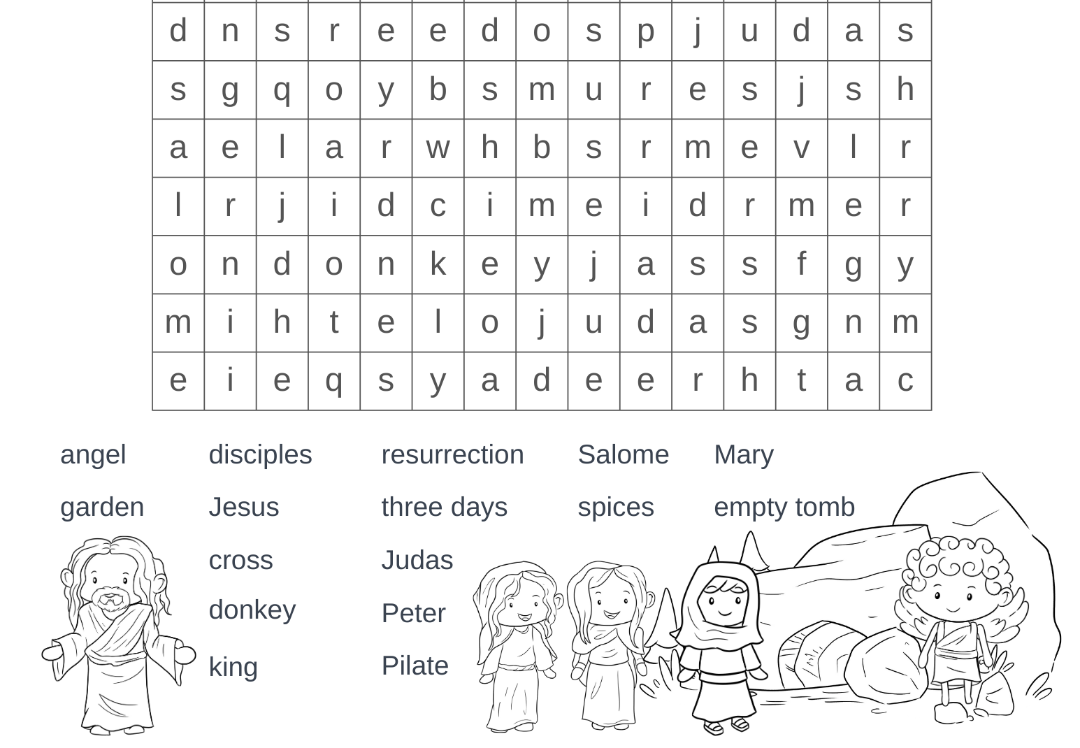Free Printable Easter Word Search