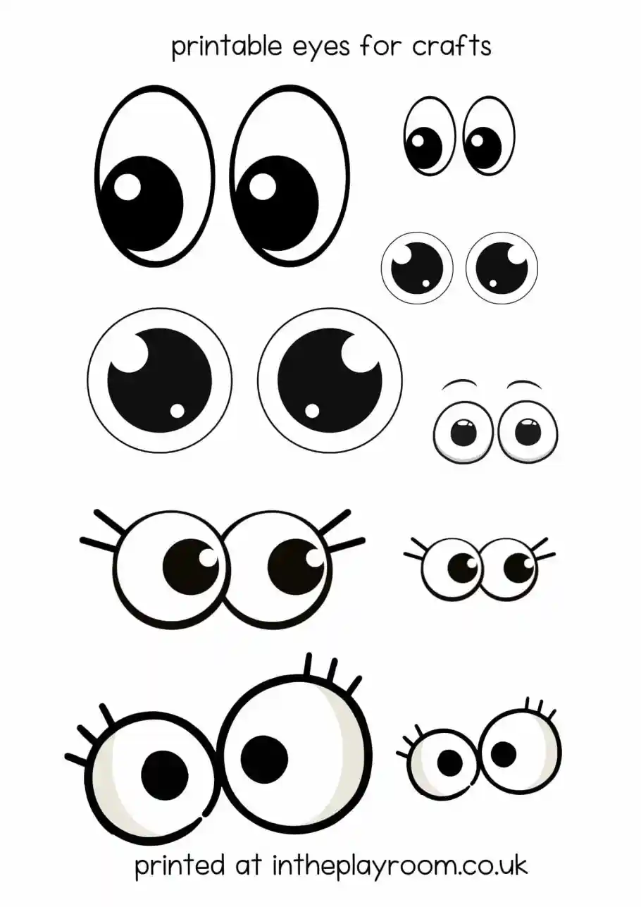 Free Printable Eyes For Crafts