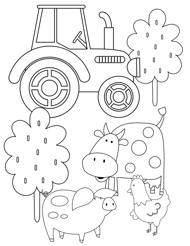 Free Printable Farm Coloring Pages 143314