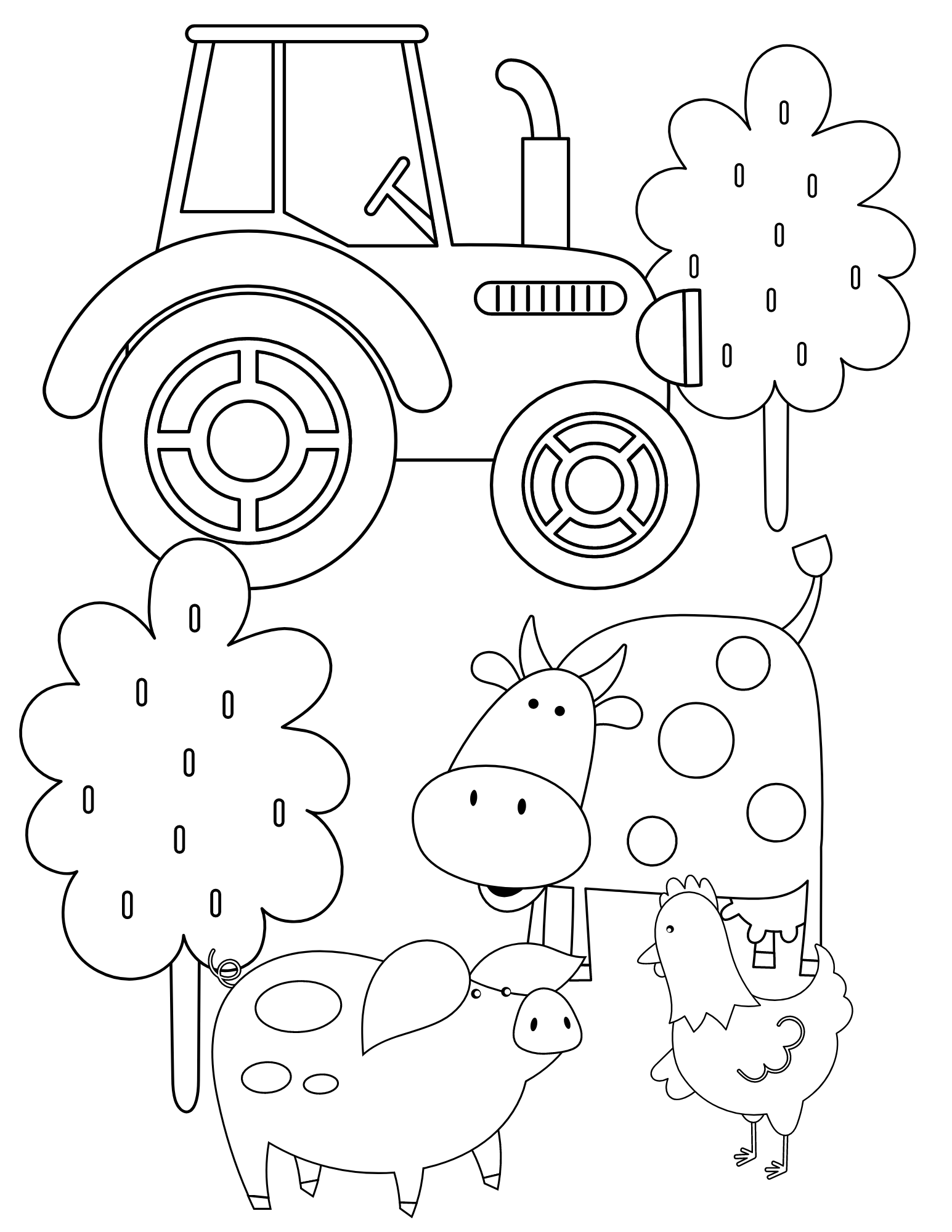 Free Printable Farm Coloring Pages 143314