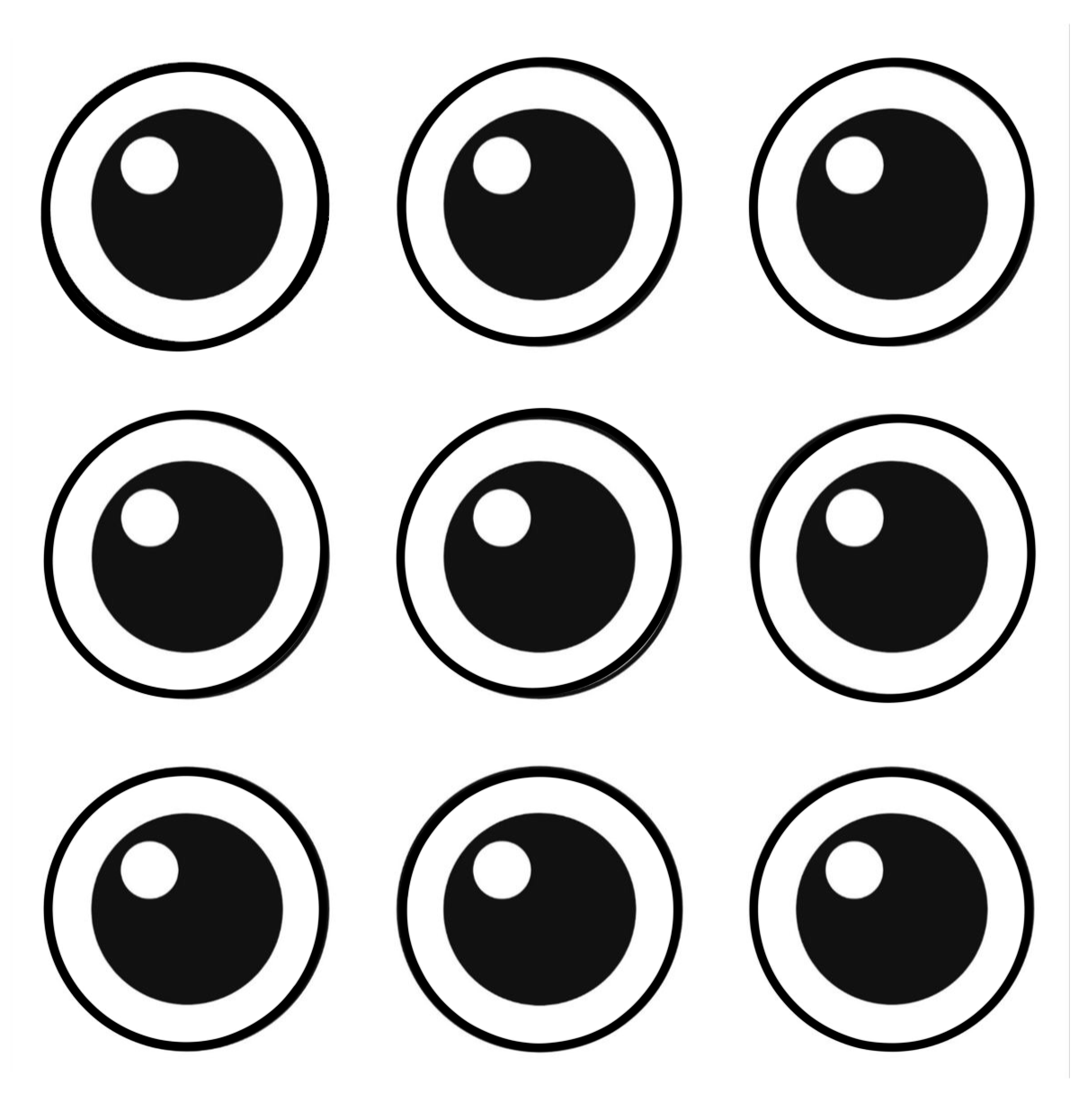 Free Printable Googly Eyes