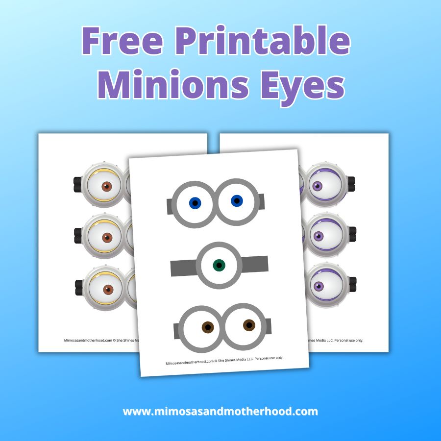 Free Printable Minion Eyes