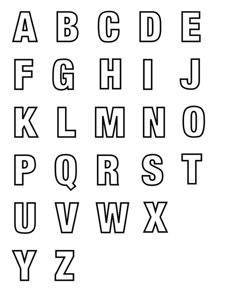 Free Uppercase Alphabet Printables