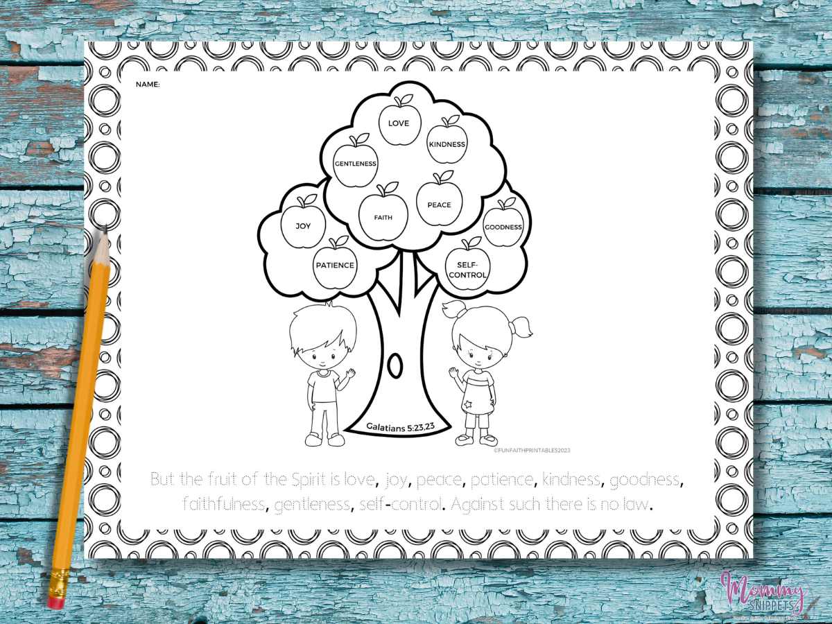 Fruit Of The Spirit Activity