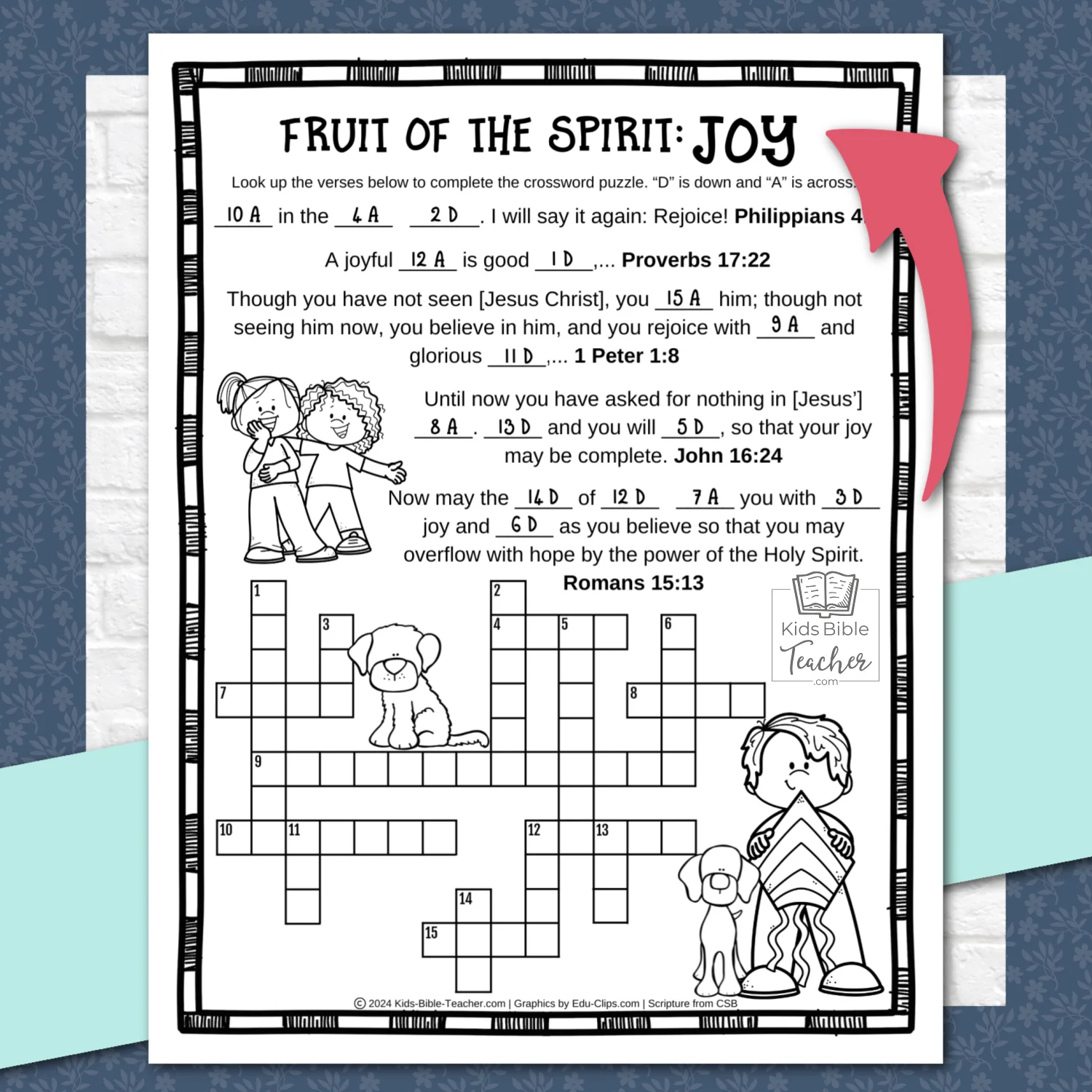 Fruit Of The Spirit Activity Pages