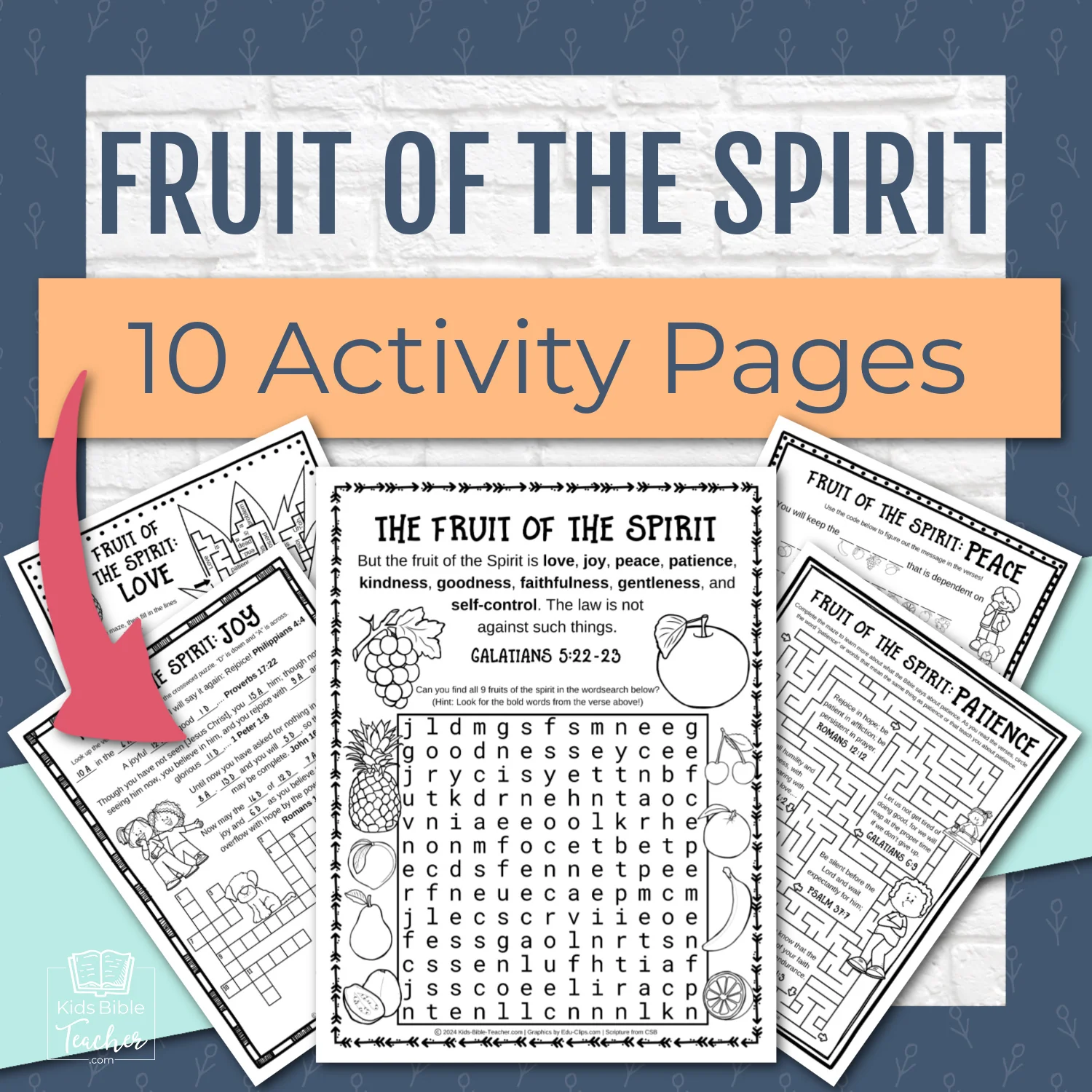 Fruit Of The Spirit Activity Pages
