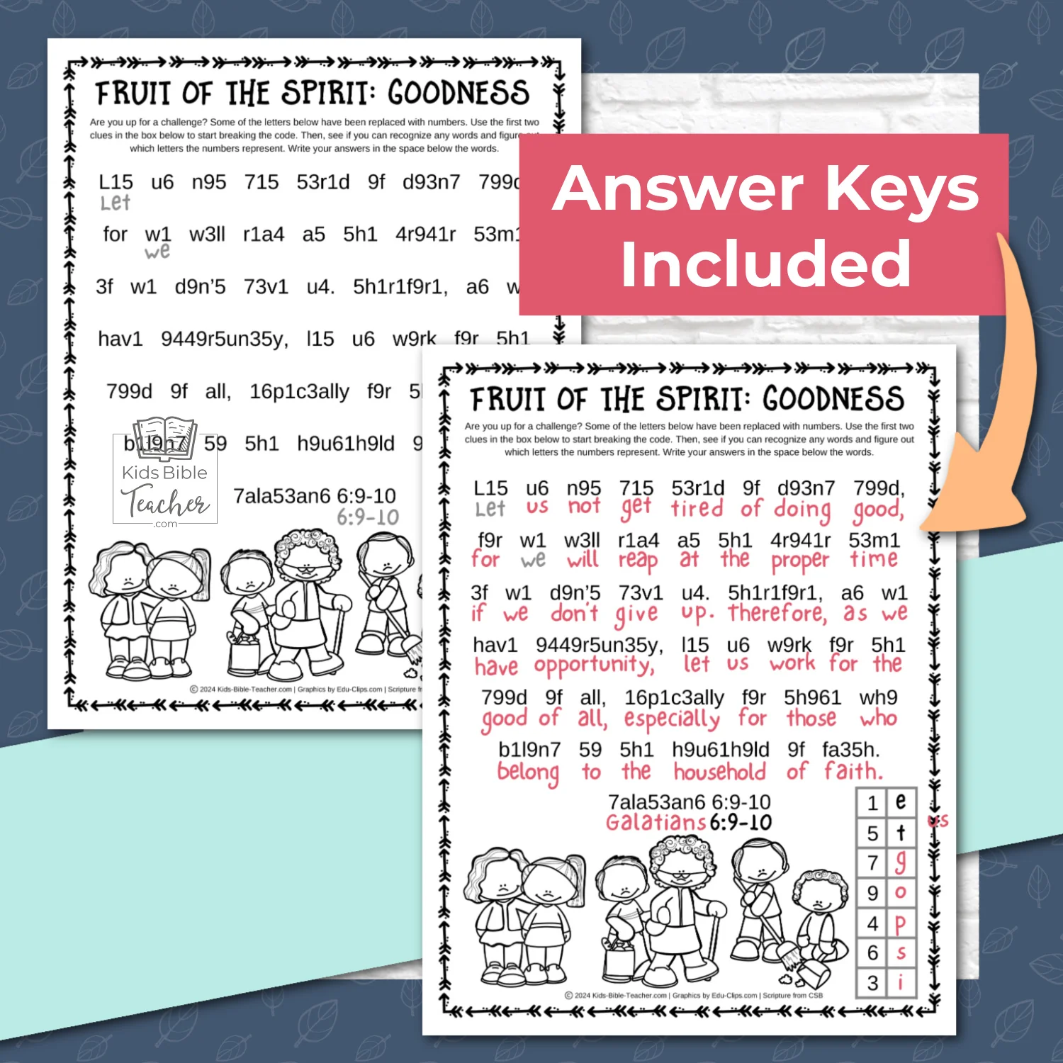 Fruit Of The Spirit Activity Pages