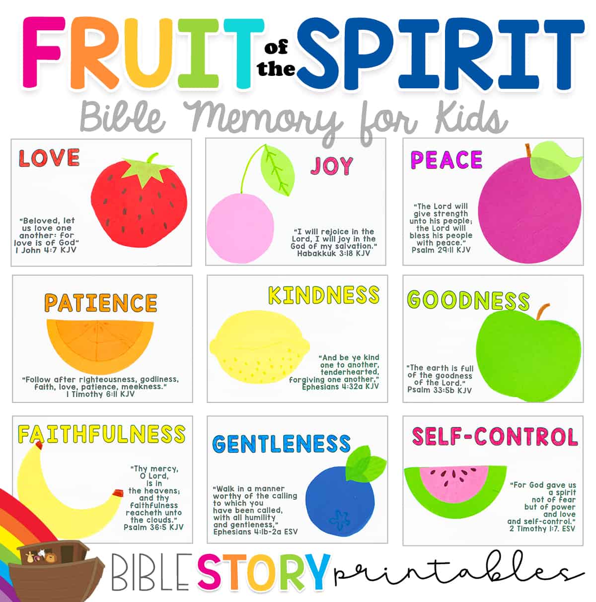 Fruit Of The Spirit Vbs Craft For Kids
