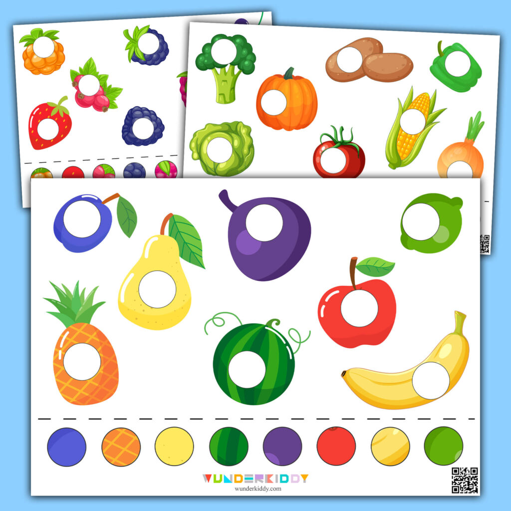 Fruits Cut And Paste