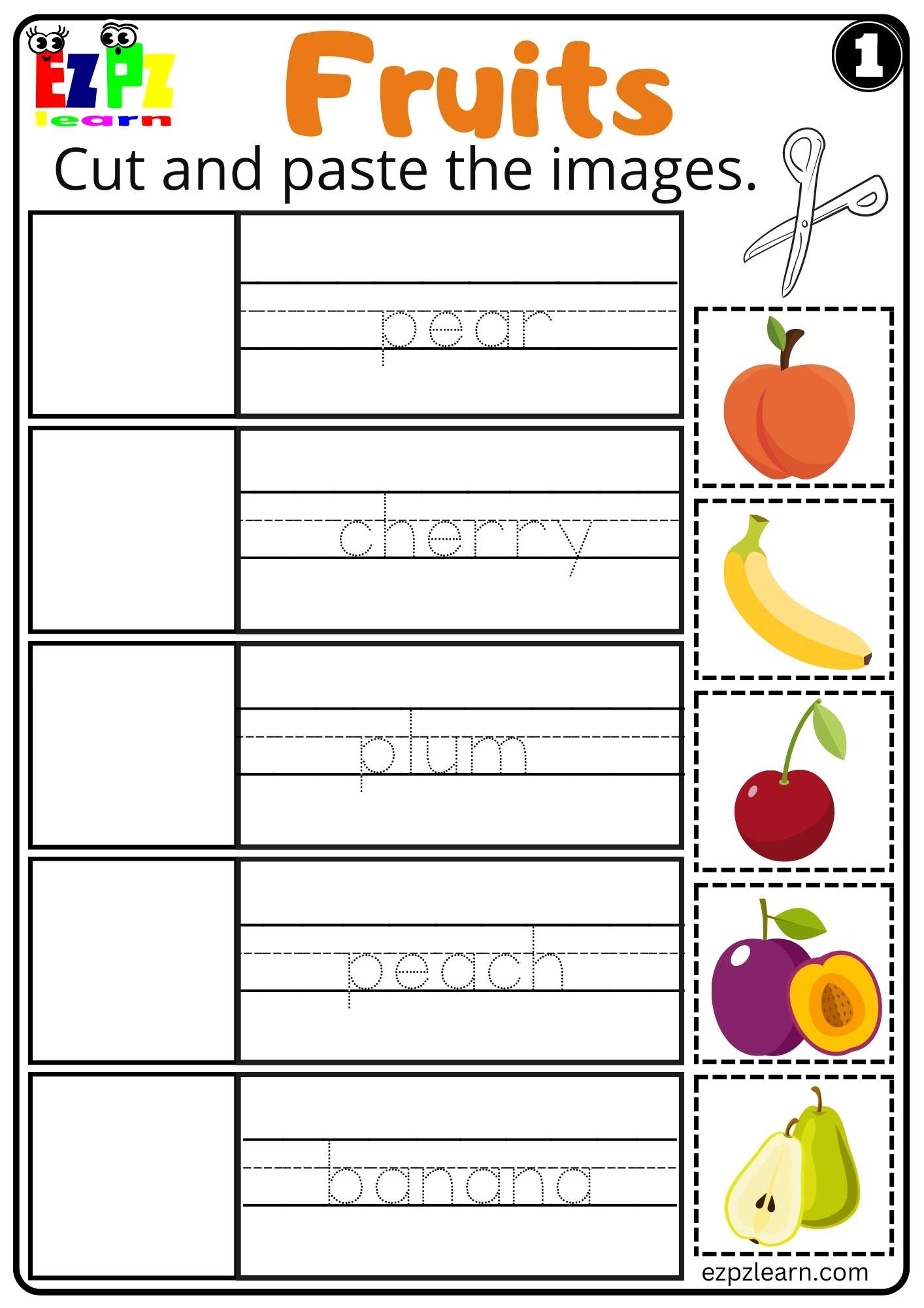 Fruits Cut And Paste Worksheet For Esl And K5 Kindergarten Free Pdf Download Set 1 Worksheets Fruits Cut And Paste Worksheet For Esl And K5 Kindergarten Free Pdf Download Set 1 Worksheets