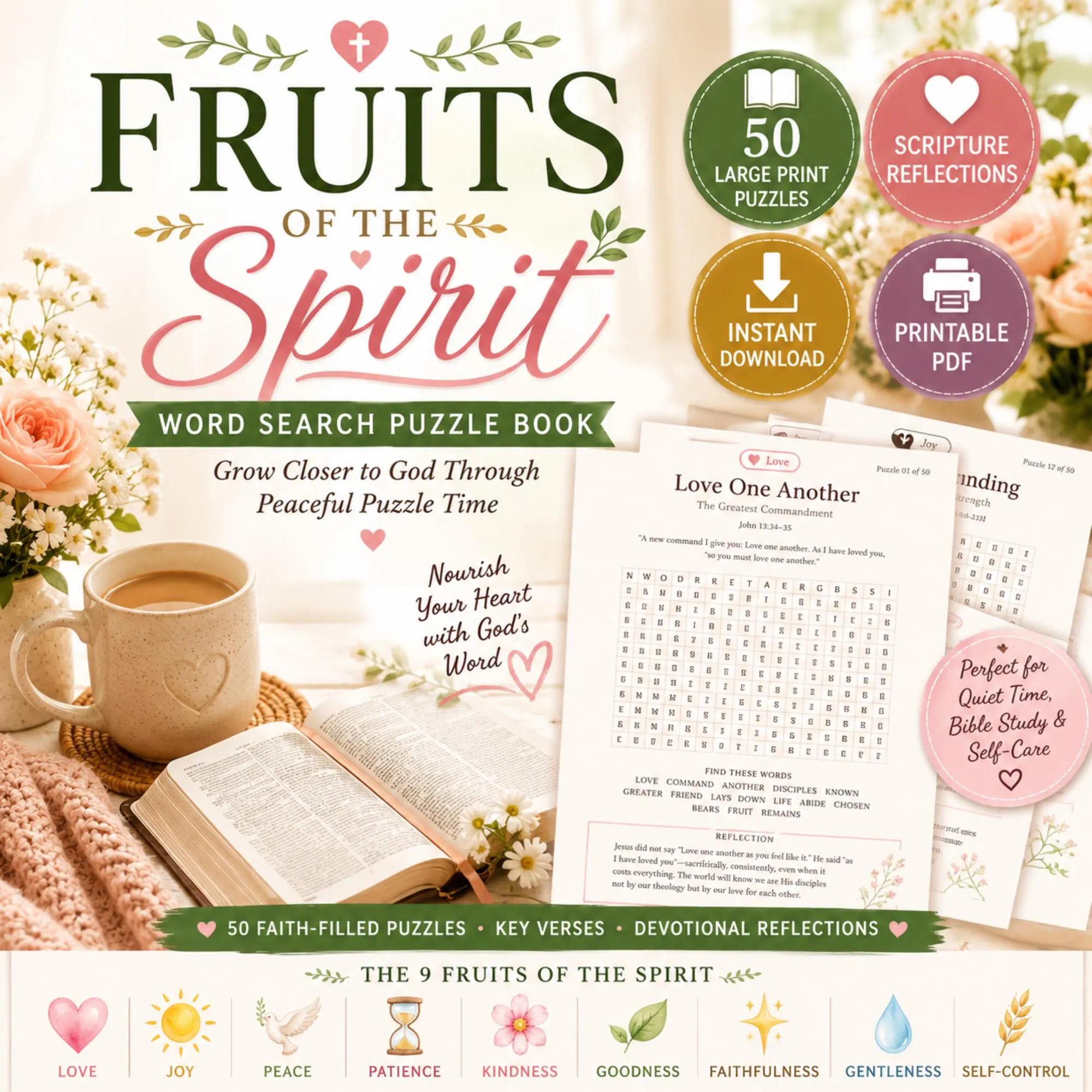 Fruits Of The Spirit Word Search Book Fruits Of The Spirit Word Search Book