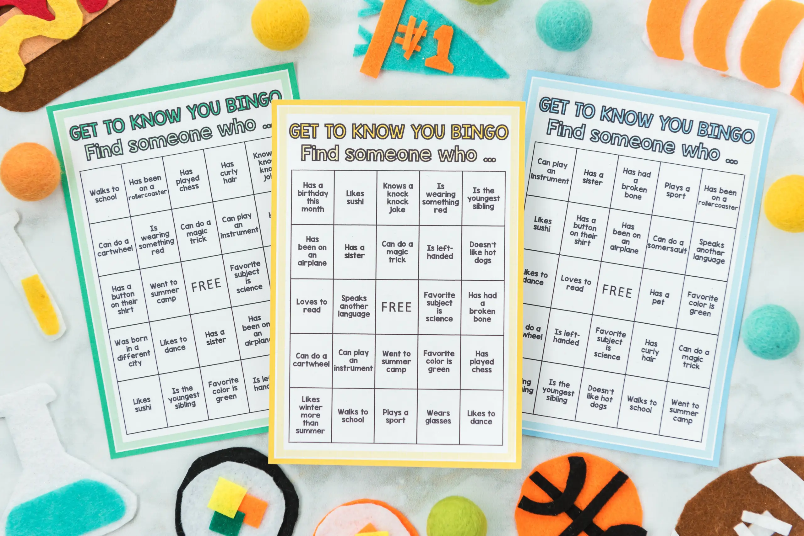 Get To Know You Bingo