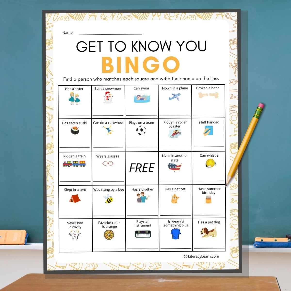 Get To Know You Bingo