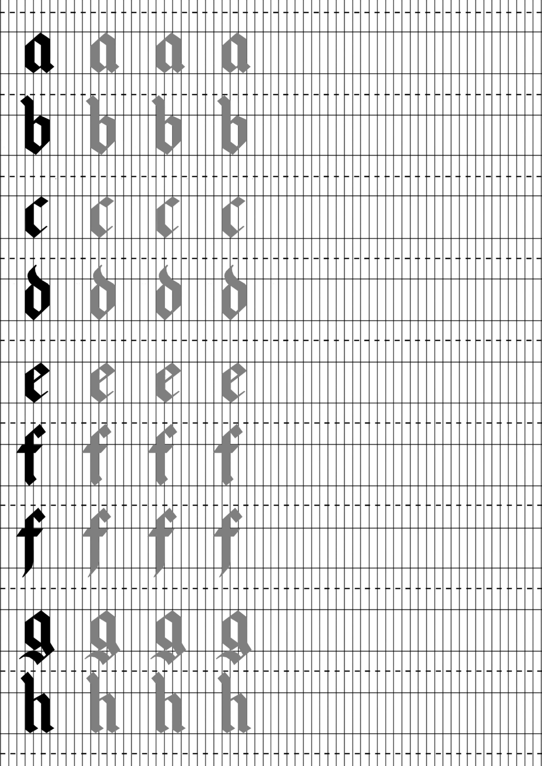 Gothic Blackletter Notes