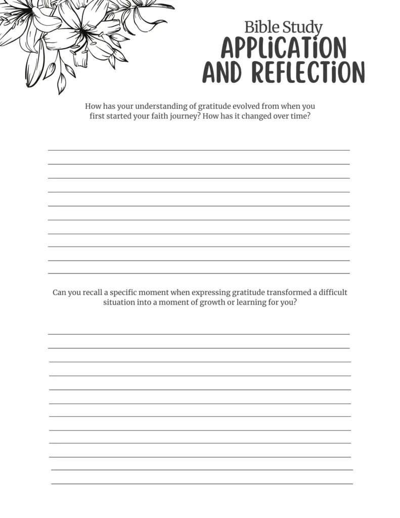 Gratitude Bible Study Cultivating A