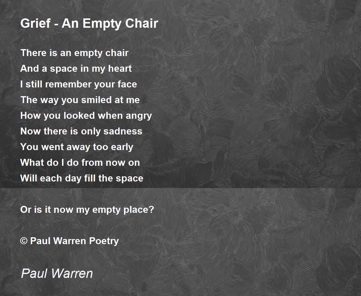 Grief An Empty Chair
