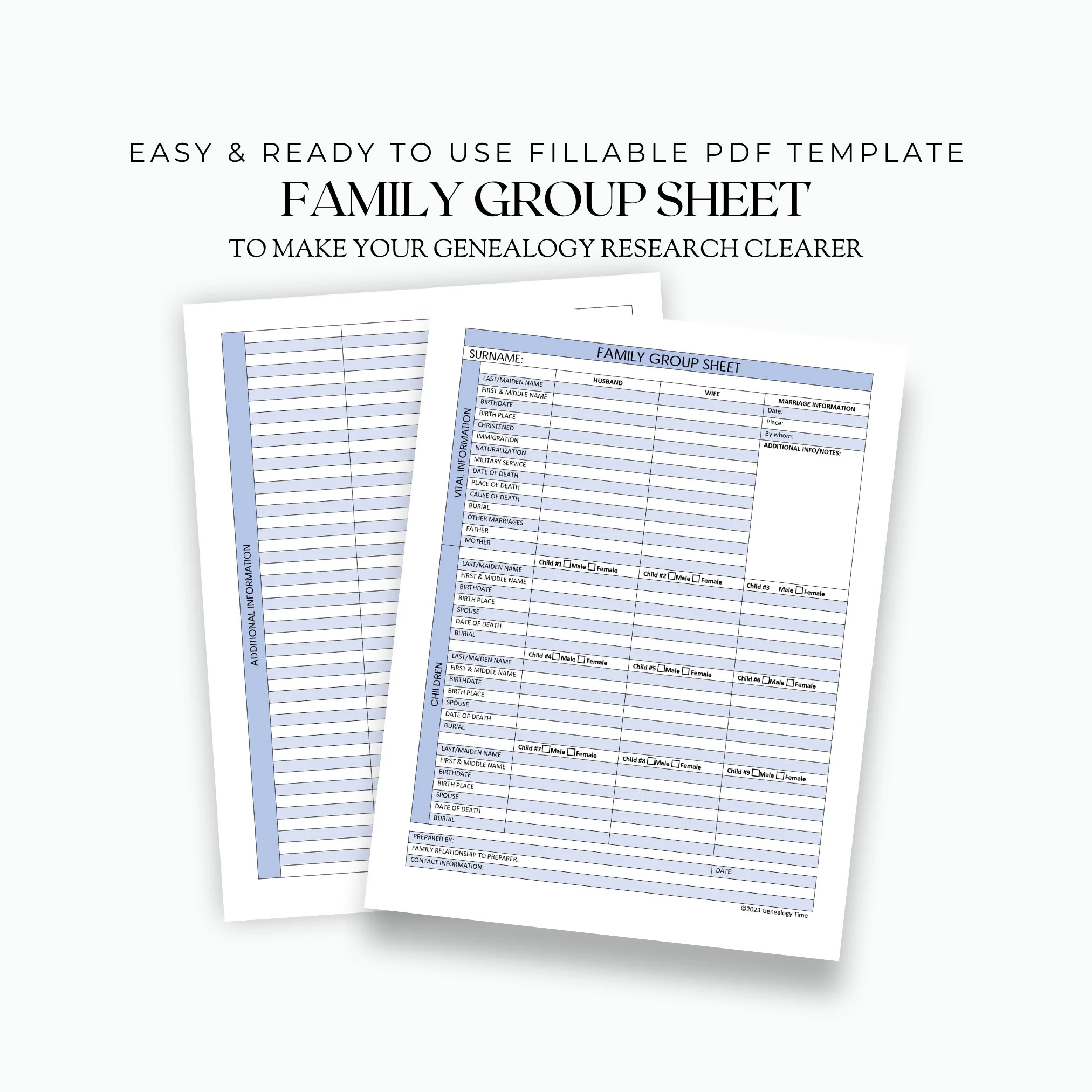 Helpful Fillable Family Group Sheet Us
